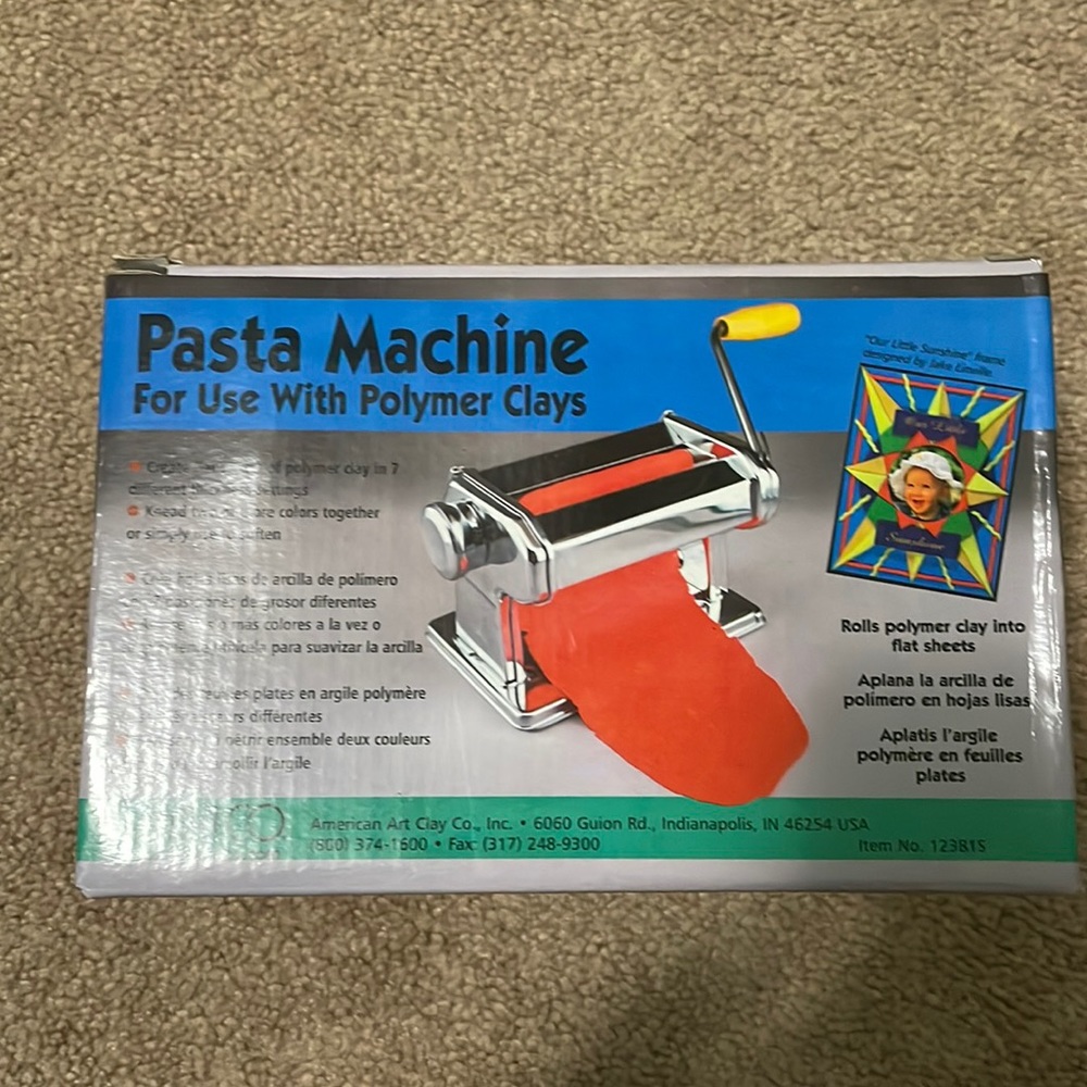Pasta machine for clay and soft metal sheet use brand new
